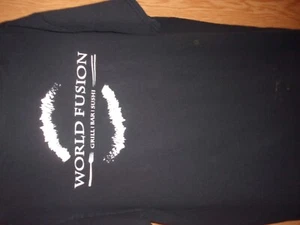 SUSHI GRILL BAR WORLD FUSION black XL t shirt Distressed - Picture 1 of 4