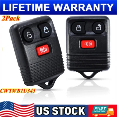 2 Para 1999 2000 2001 2002 2003 2004 2005 2006 2007 Ford F-250 Mando a distancia Coche Llavero Foto 1 de 4