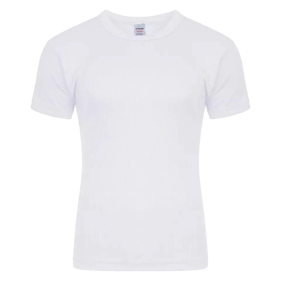 Ladies Short Sleeve Thermal Top White S - 3XL - Image 1 of 4