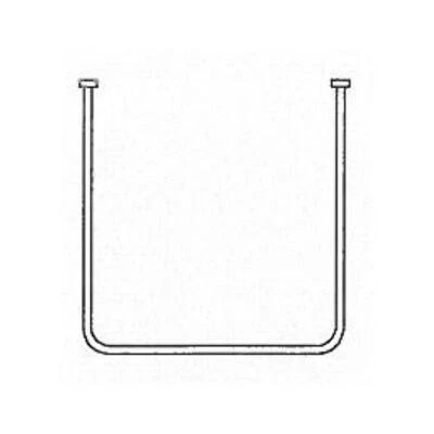 AKW U-Shaped Shower Curtain Rail 1000mm x 920mm x 1000mm - Image 1 of 4