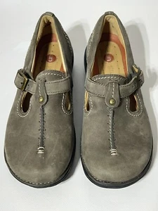 Clarks Unstructured Mary Jane Loafers Brown Leather Comfort Shoes 6.5 M - Picture 1 of 7