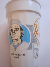 New York Yankees souvenir plastic cup 1987 Dave Righetti Rags