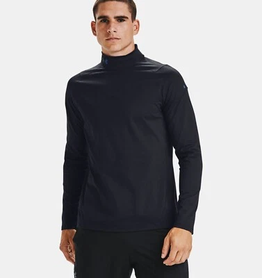 Under Armour Mock Mens - Rush Coldgear Compression Base Layer Top - Black Friday - Image 1 of 4