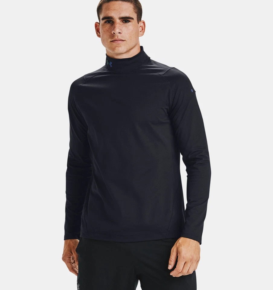 Under Armour Mock Mens - Rush Coldgear Compression Base Layer Top - Black Friday - Image 1 of 4