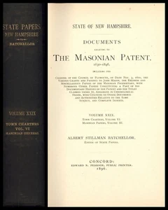 STATE OF NEW HAMPSHIRE: Documents Relating to the Masonian Patent, 1630-1846, V - Picture 1 of 2