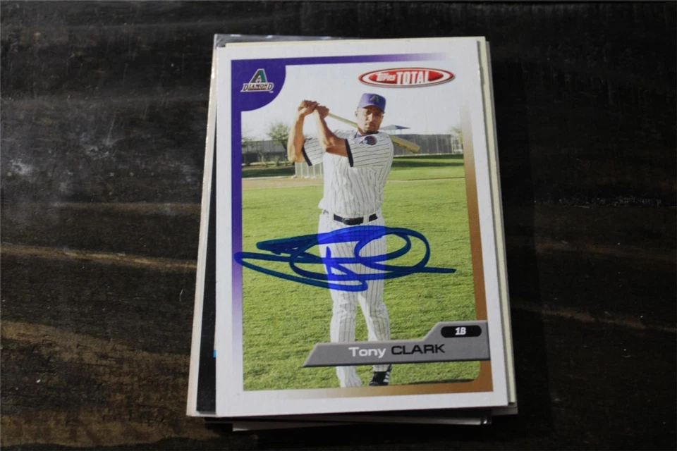 TARJETA AUTOGRAFIADA DE TONY CLARK ARIZONA DIAMONDBACKS Foto 1 de 1