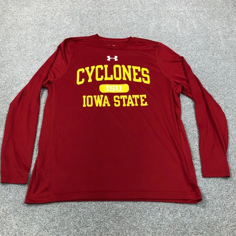 Iowa State Cyclones Shirt Men XL Performance Long Sleeve Tee UA Training AV6 Cover