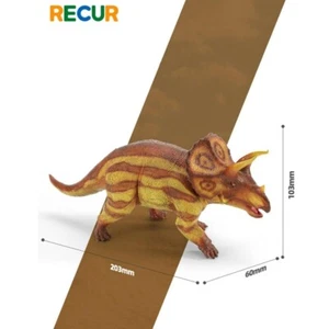 RECUR 1/35 Triceratops Dinosaur Model Collections Animal Figure Decor Gift Toys - Picture 1 of 20