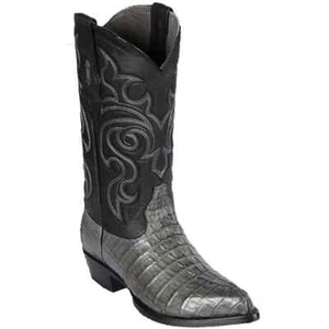 BOTA OCCIDENTAL LOS ALTOS GRIS COCODRILO GENUINO COLA DE CAIMÁN PUNTA EN J EE+ 990109 - Imagen 1 de 3