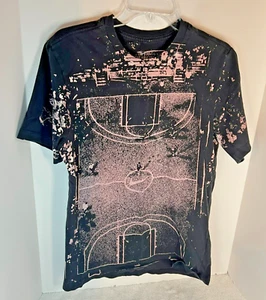Nike New York Vs New York Tee AOP Paint Splatter Basketball Court Shirt M - Picture 1 of 6