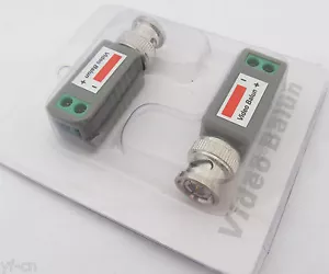 Paquete de 4/par de adaptadores transceptores de globo de video CCTV BNC de red coaxial CAT5 a cámara - Imagen 1 de 3
