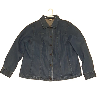 Chaqueta Jean Demin Vintage Años 90 Casual Corner Annex, Para Mujer Talla 24W Foto 1 de 4