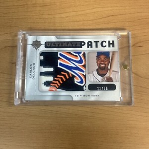 2009 Ultimate Collection Carlos Delgado NASTY LOGO Jumbo Mets Patch /35