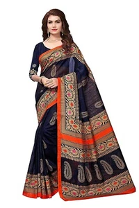 VOILA Women's Printed Bhagalpuri Art Silk Saree - Picture 1 of 4