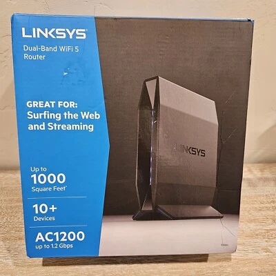 NEW Linksys Dual-Band AC1200 WiFi 5 Router (E5600) - Image 1 of 3