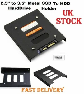 2.5 a 3.5 HDD a SSD Soporte de metal Caddy Drive Bandeja de montaje PC MAC España - Imagen 1 de 6