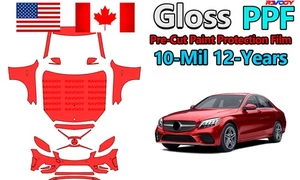 PPF Paint Protection Film For Mercedes-Benz C C300-AMG Line Sedan 2019-2021 - Picture 1 of 12