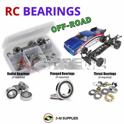 RCScrewZ Rubber Shielded Bearings asc124r for Associated DR10M/Team #70029 | KIT - Image 1 of 4