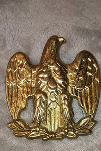Rare Vintage Brass Patriotic Bald Eagle Facing Left Belt Buckle 5.5 Oz - Picture 1 of 4