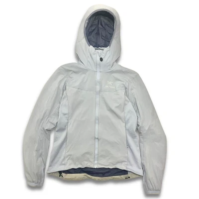 Arc’teryx Atom LT  Women’s Light Blue  Size M Jacket Hooded reflective  logo - Image 1 of 4