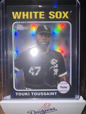 Touki Toussaint #441 Topps Heritage HN 2024 Black Chrome Parallel 13/75 - Image 1 of 4