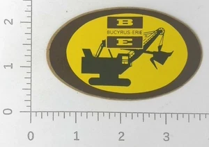 Vintage Bucyrus-Erie Coal Mining Equipment Milwaukee Wisconsin Sticker Decal - Picture 1 of 1