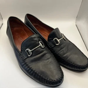 Mocassini da uomo Robert Zur in pelle nera con morso di cavallo 12 pelle morbida morbida morbida - Foto 1 di 7