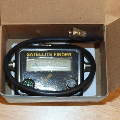 Analog Satellite Finder Strength Signal Meter Satellite Detector w/ Compass - Image 1 of 3