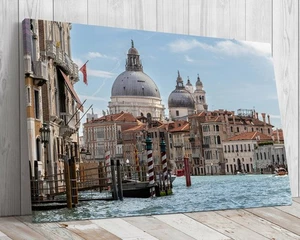 Venice Grande Canal mounted canvas print ready to hang - Picture 1 of 9