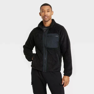 Men's Zip-Up Sweatshirt - Goodfellow & Co Cream L - Picture 1 of 8