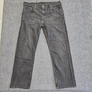 LEVI’S 569 Jeans Mens LOOSE FIT STRAIGHT LEG Black DENIM 38X34 Street Hip Hop - Picture 1 of 15