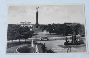 alte AK Berlin - Königsplatz mit Krolloper , Siegessäule , und Bismarkdenkmal - Bild 1 von 2