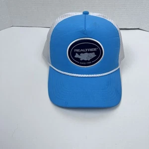 Berretto camionista uomo pesca albero vero blu chiaro schiena regolabile taglia unica; outdoor - Foto 1 di 7