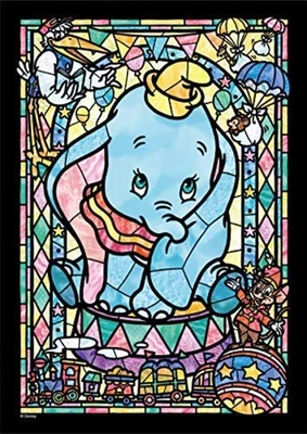 Tenyo Disney Dumbo Jigsaw Puzzle Stained Art 266pcs Stained Glass Type F/S Track - Image 1 of 3