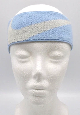 Nike Headband Logo Knit Elastic Adult Headband Lt Armory Blue/White - Image 1 of 4