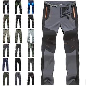 Men Soft Shell Cargo Trousers Outdoor Hiking Walking Combat Pants Work Bottoms▪◮ - Picture 1 of 21