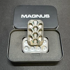 🔥Magnus Kröte HEX Titan SW mit T48 Edelstahl Grübchenplatten 3-Klick Schieber🔥 - Bild 1 von 7