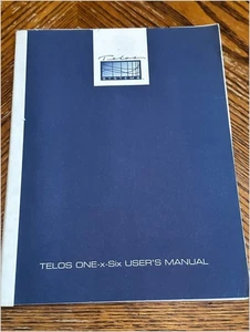 Telos ONE-x-Six Talk Show Sistema Manual Híbrido Especificaciones Lista de Piezas 1995 - Imagen 1 de 8
