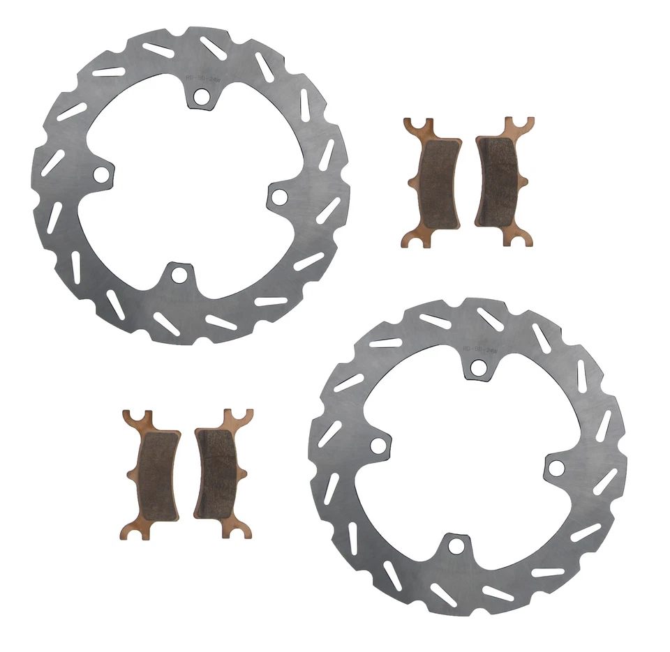 Rotores de freno traseros RipTide y pastillas de freno para Polaris Sportsman 800 HO EFI 2009 Foto 1 de 4