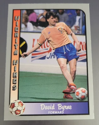 Tarjeta récord de la Liga de Fútbol 1990-91 Pacific MSL DAVID BYRNE Wichita Wings #114 Foto 1 de 2