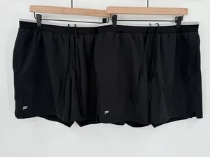 Lot Of 2 Fabletics Shorts Men’s Large Black Fundamental 5" Lined Workout Gym - Picture 1 of 8