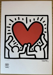 Keith Haring Lithografie Druck | Limitierte Auflage | Handsigniert & Nummeriert - Bild 1 von 4