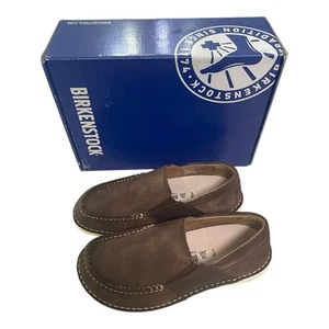 Birkenstock Duma Brown Suede Size 38 US 7 Slip On Leather Comfort Shoes Loafers - Picture 1 of 11
