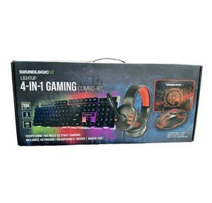 SoundLogicXT LIGHTUP 4-IN-1 Gaming Combo Kit Incl. Headphones Mouse Mouse Pad - Picture 1 of 1
