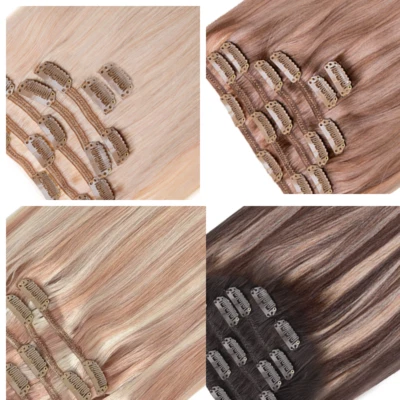 Clip In Extensions 100% Remy Echthaar 7 Tressen - Bild 1 von 4