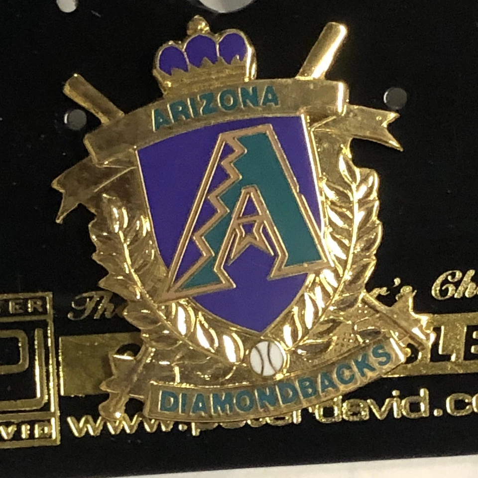 Arizona Diamondbacks MLB Wreath Crest PETER DAVID PIN New - Image 1 of 1