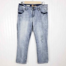 Kut from the Kloth Bardot Crop Skinny Jeans Size 8