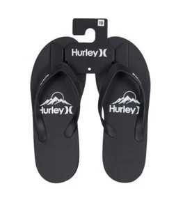 Hurley Herren/Damen/Unisex 1er Pack Tier Flip Flops Sommer Pool Strand Sandalen - Bild 1 von 1