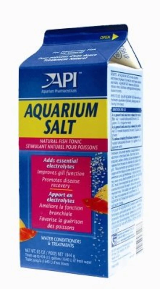 API Premium Aquarium Salt for Freshwater Fish 65oz Marine Tank Electrolytes