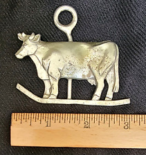 Vintage~ Collectable ~York Pewter ~Cow Ornament Wall Decoration